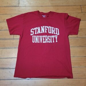Y2K Champion Stanford Univirsity Short Sleeve  Tee Shirt Men's L